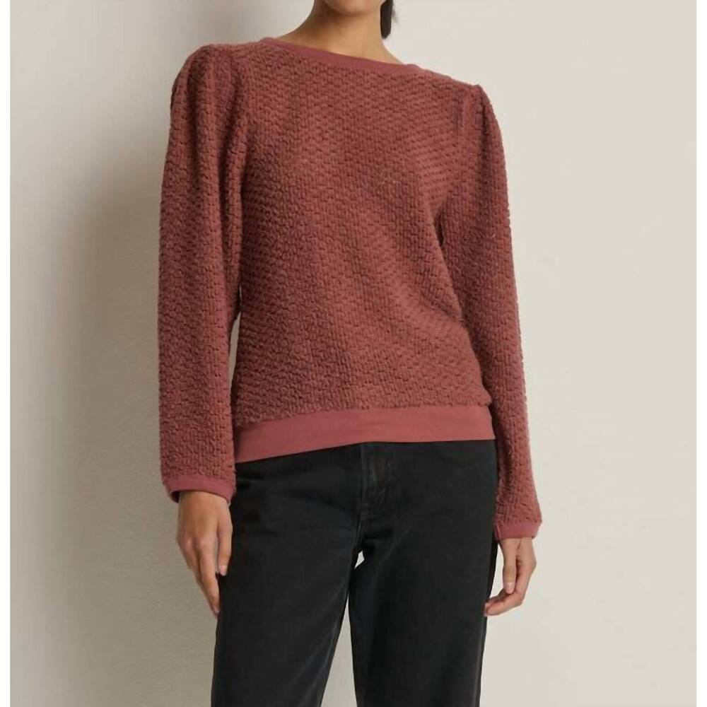 NEW NATION LTD etta lace popover top in stallion